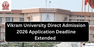 Vikram University Extends Direct Admission 2026 Application Deadline; Apply by March 5 @vikramuniv.ac.in